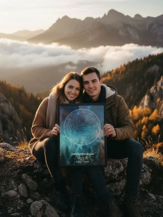 🌲✨ A další nový design hvězdné mapy je tady! Tentokrát jsme spojili magii hvězd s krásou hlubokých lesů – ideální pro...